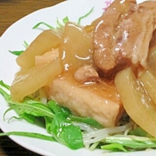 塩麹で簡単☆野菜タップリな豚バラ肉のトロトロ角煮